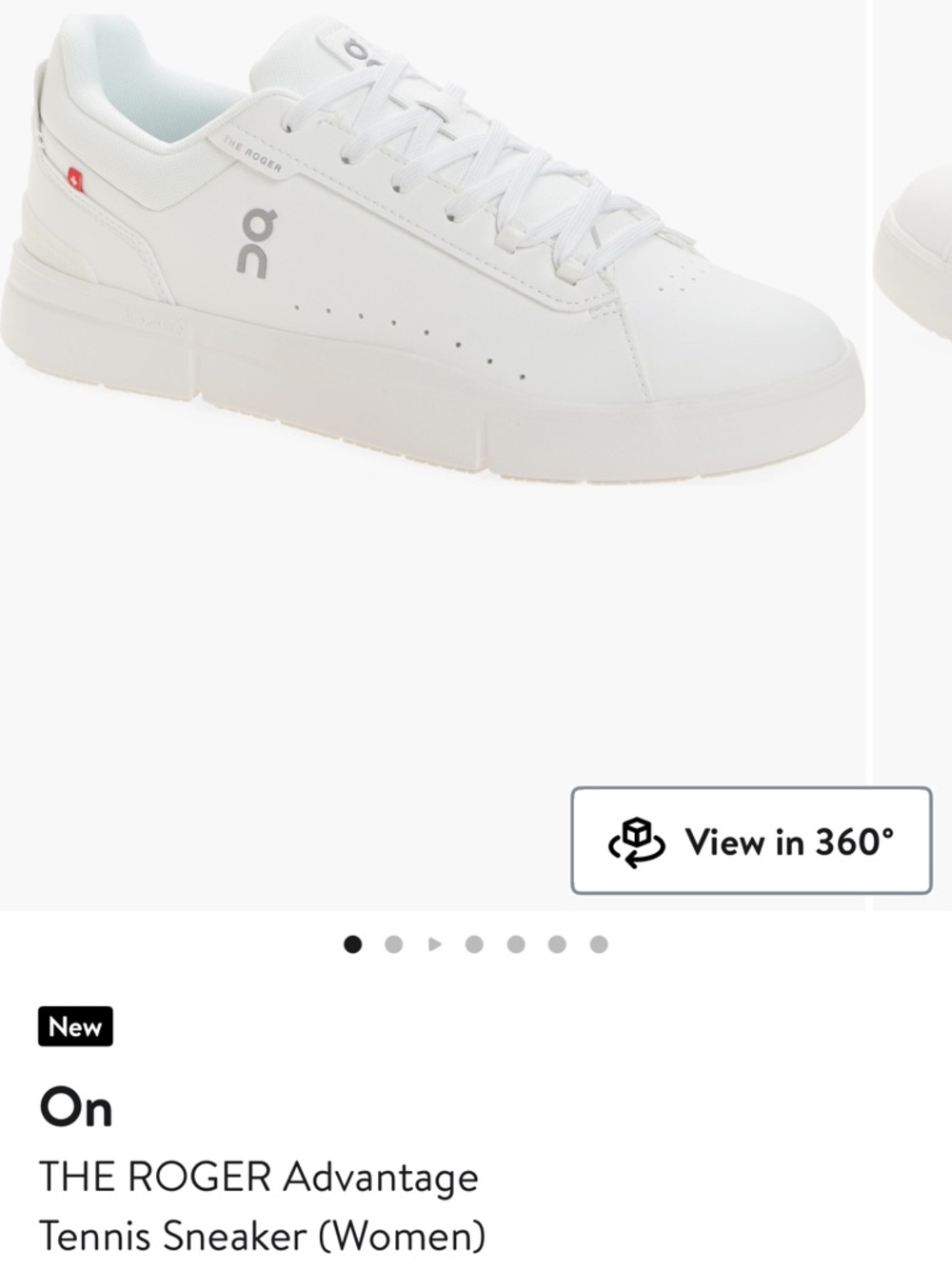 On Running White Low-Top Leather Sneaker